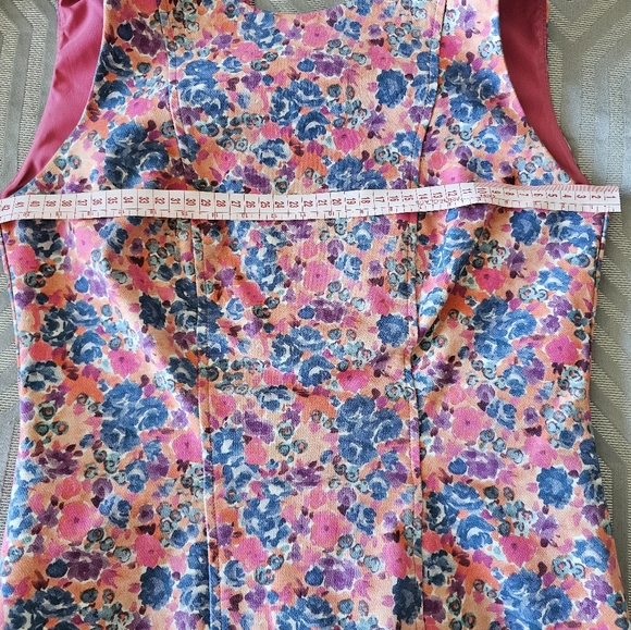 Midi dress , pink and floral - Picture 3 of 4